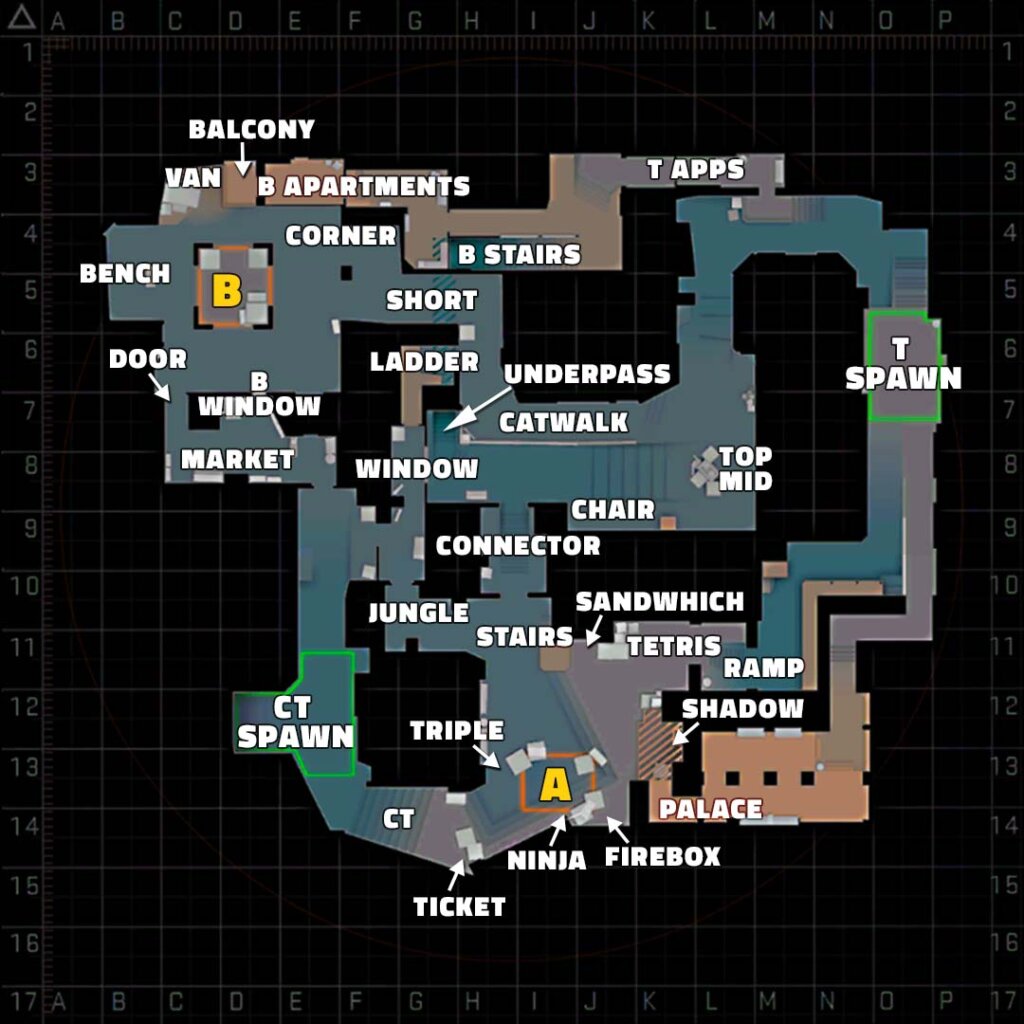 cs2 mirage map callouts counter strike 2
