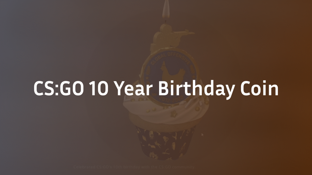 CSGO 10 Year Birthday Coin