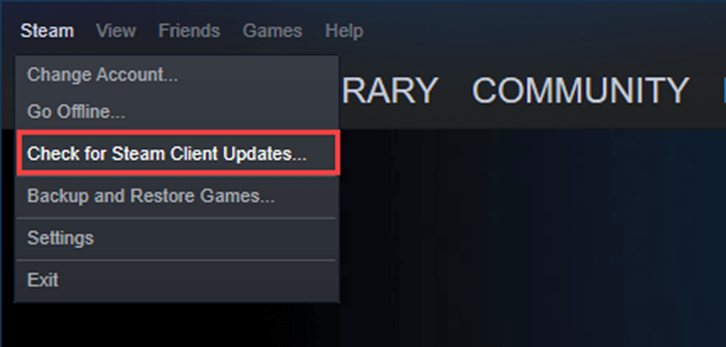 Checking for pending Steam client updates