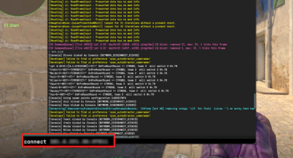 connect command community servers cs2