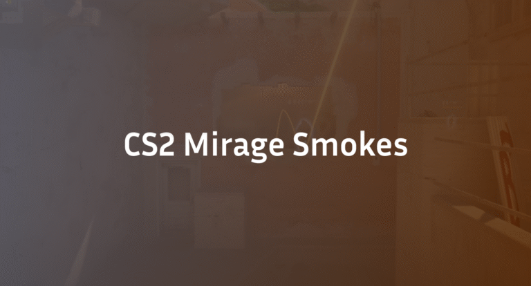 CS2 Mirage Smokes Guide: Best Lineups for Every Situation