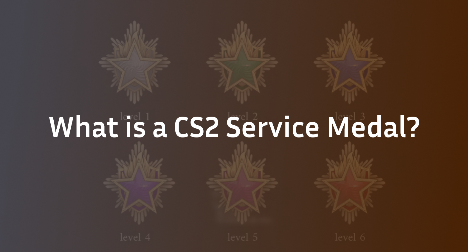 How to get a CS2 Service Medal in 2025?