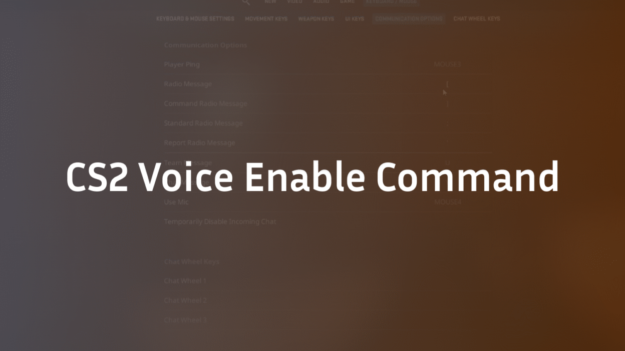 CS2 Voice Enable Command