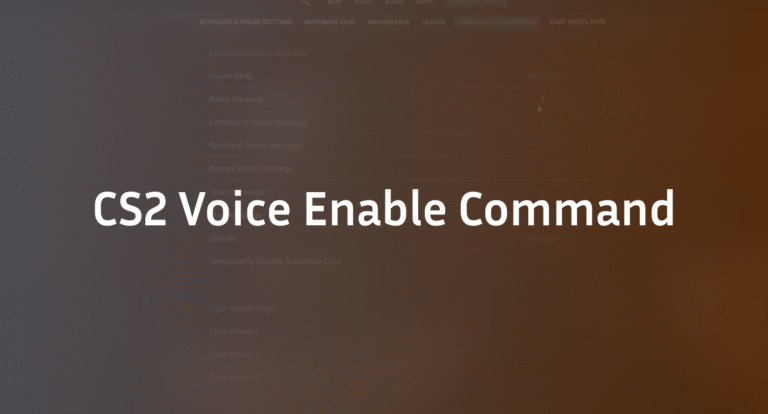 CS2 Voice Enable Command: Toggle, Bind & Fix Chat (2026)