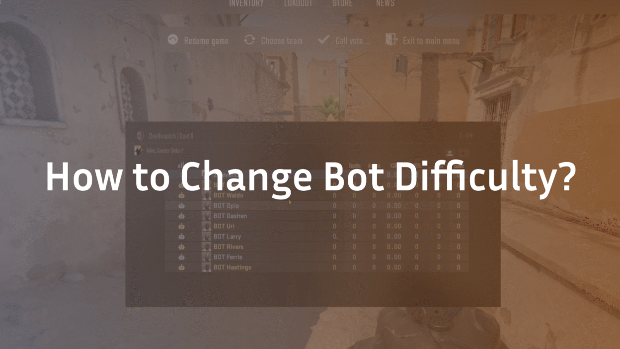 how to change bot difficulty cs2