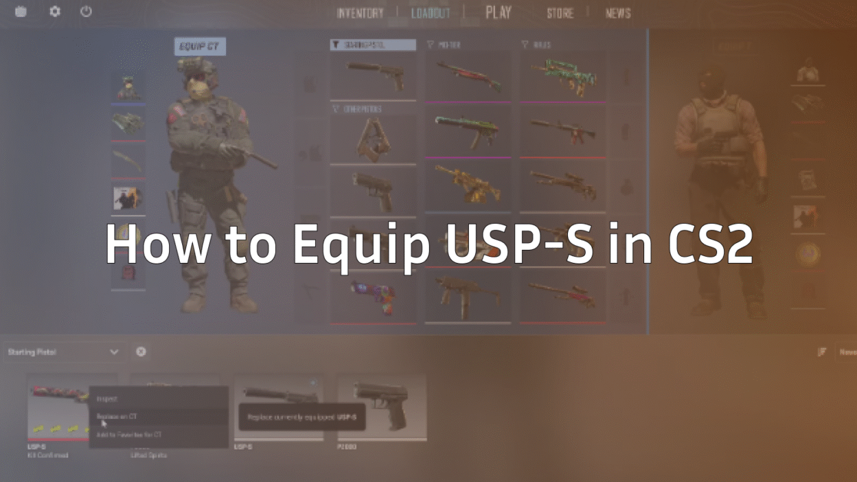 how to equip usps in cs2