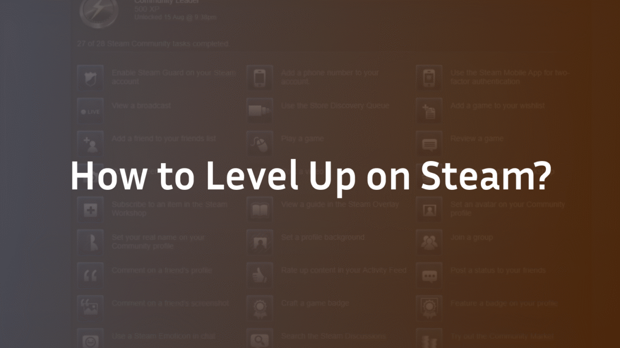 How to Level Up on Steam?