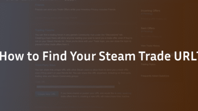 How to find your Steam trade URL?