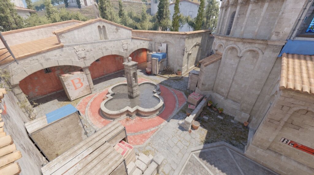 bomb site b cs2 inferno map