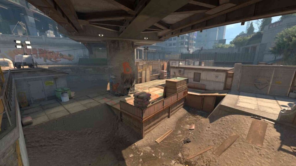 cs2 map overpass site for bomb