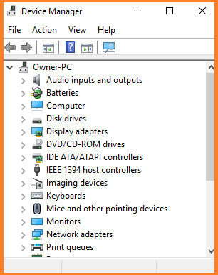 Open the Device Manager