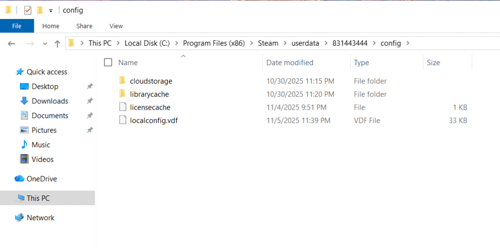 config CS2 file loocation on PC