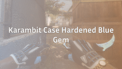 karambit case hardened blue gem