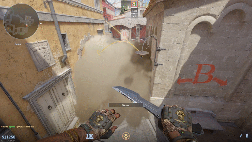 Inferno Bomb Site B Smoke