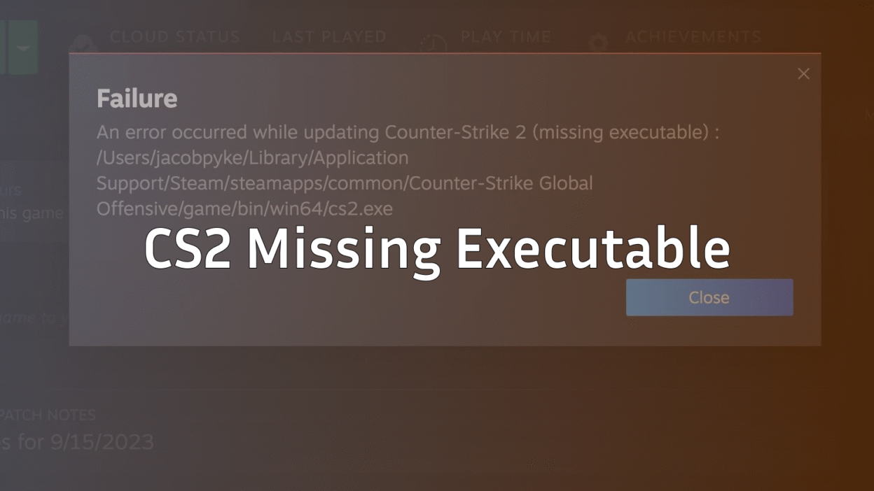 cs2 missing executable mac
