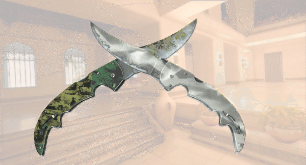 falchion knife Urban Masked and Boreal Forest battle scarred