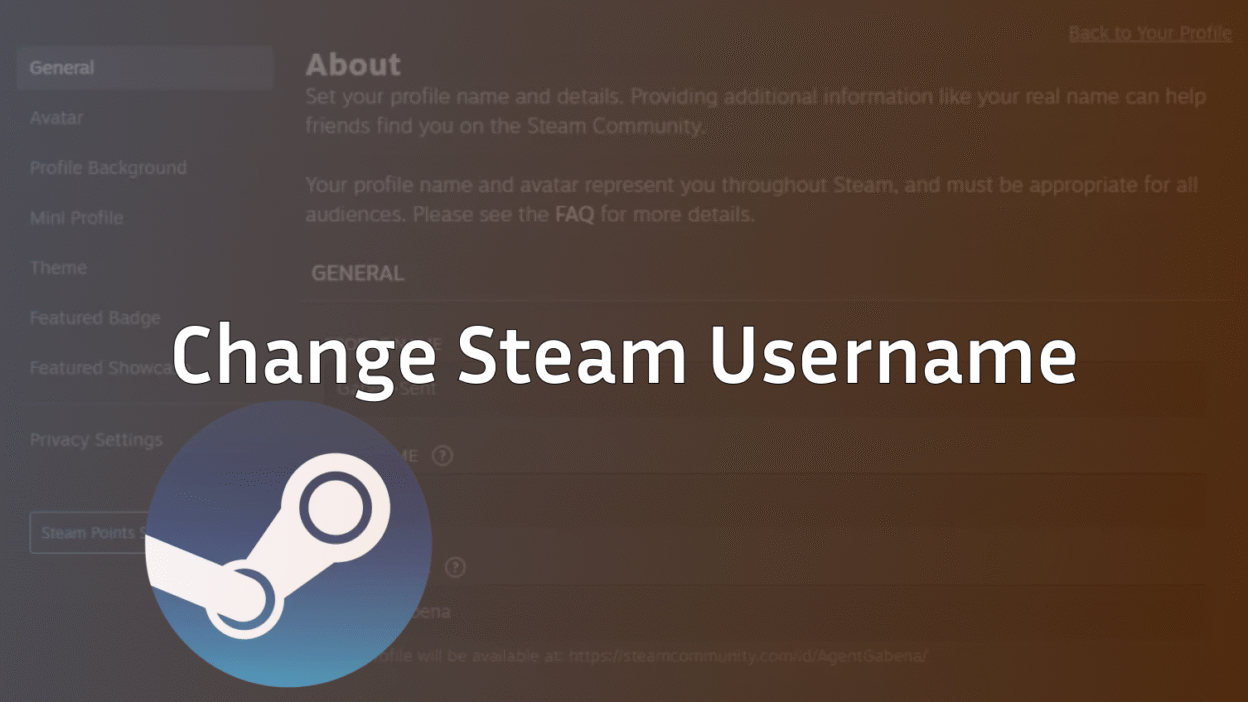 how to change steam username