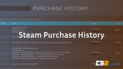steam purchase history