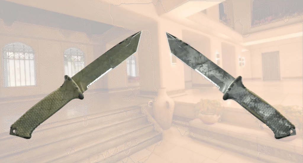 ursus knife Night Stripe and Urban Masked battle scarred