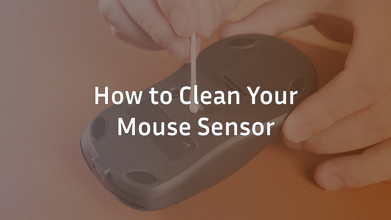 how to clean mouse sensor