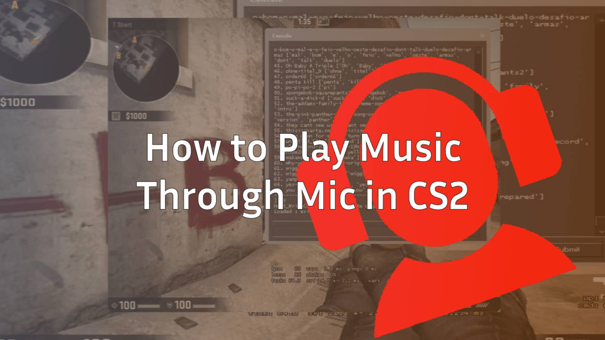 how to play music through your mic in cs2