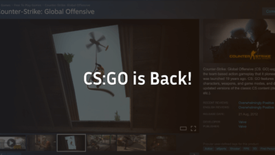 csgo returns to steam