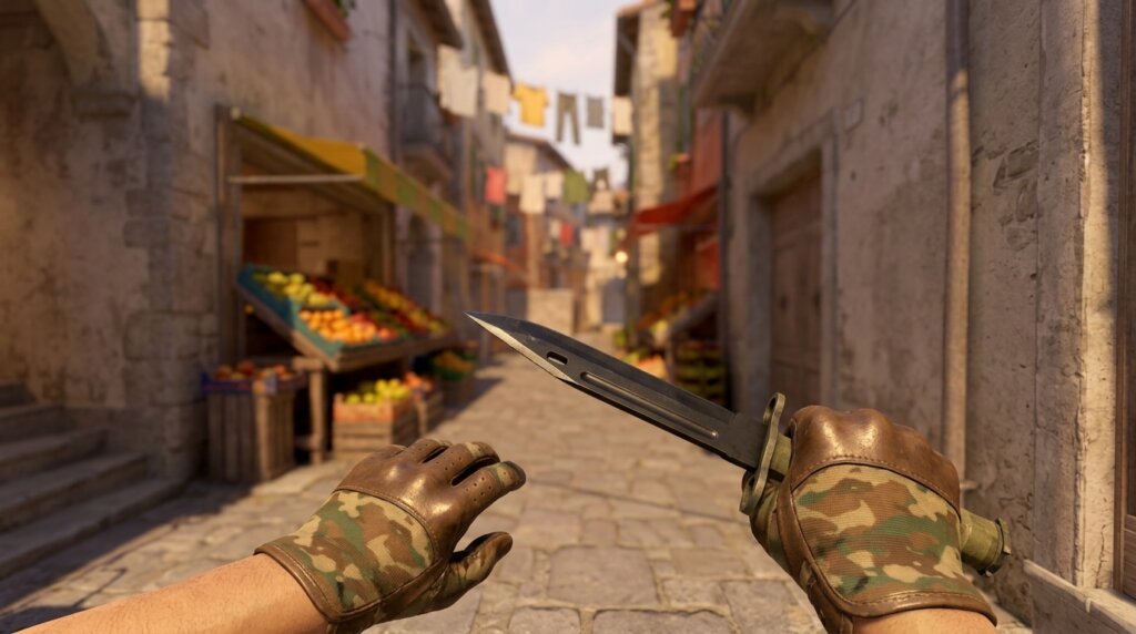 Blue Steel Bayonet + Driver Gloves Convoy