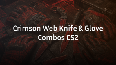 Best Crimson Web Knife and Glove Combos in CS2